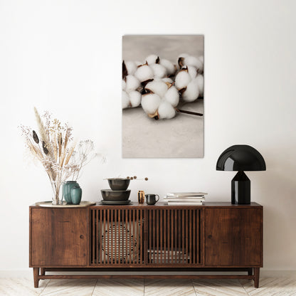 COTTON CLOUDS WHISPERS Vertical Canvas Print