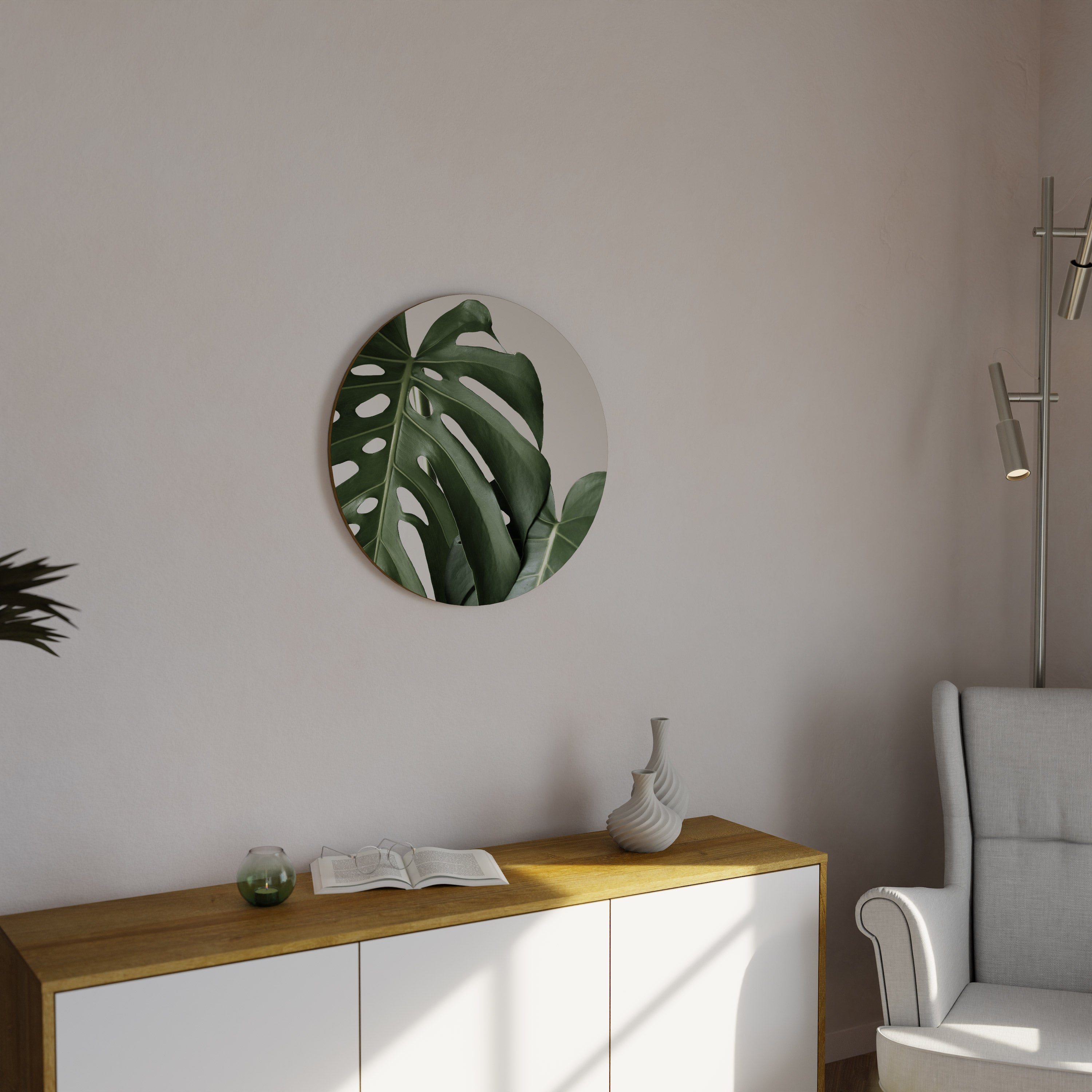 MONSTERA ACCURACY Round Wall Art