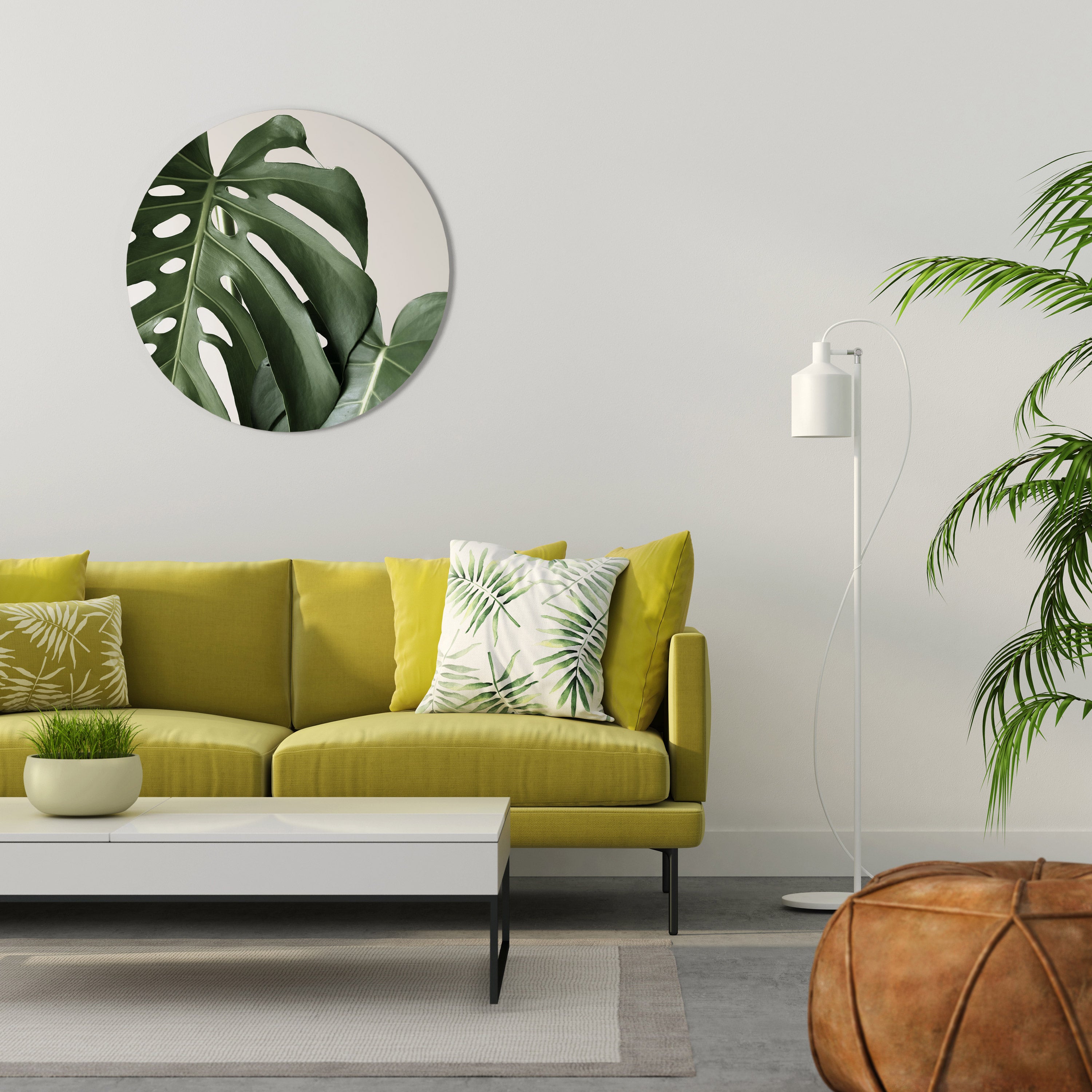 MONSTERA ACCURACY Round Wall Art
