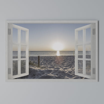 WINDOW OF CALM Cuadro en lienzo horizontal