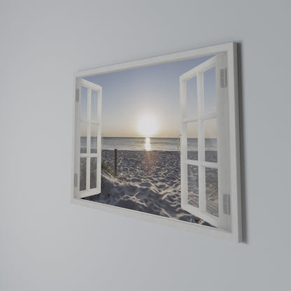 WINDOW OF CALM Cuadro en lienzo horizontal