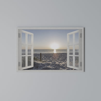 WINDOW OF CALM Cuadro en lienzo horizontal