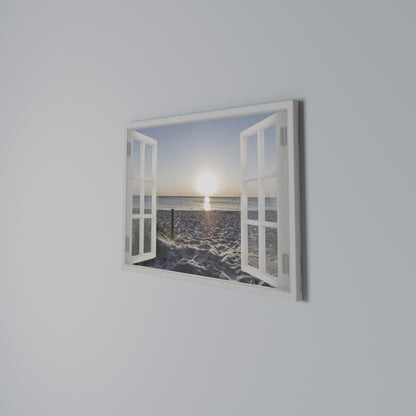WINDOW OF CALM Cuadro en lienzo horizontal