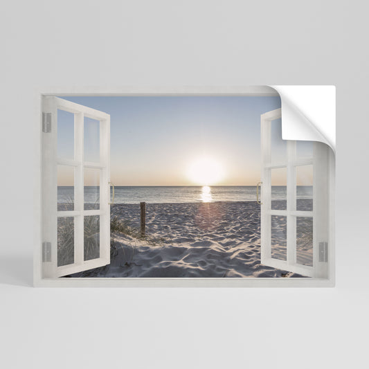 WINDOW OF CALM Póster adhesivo horizontal
