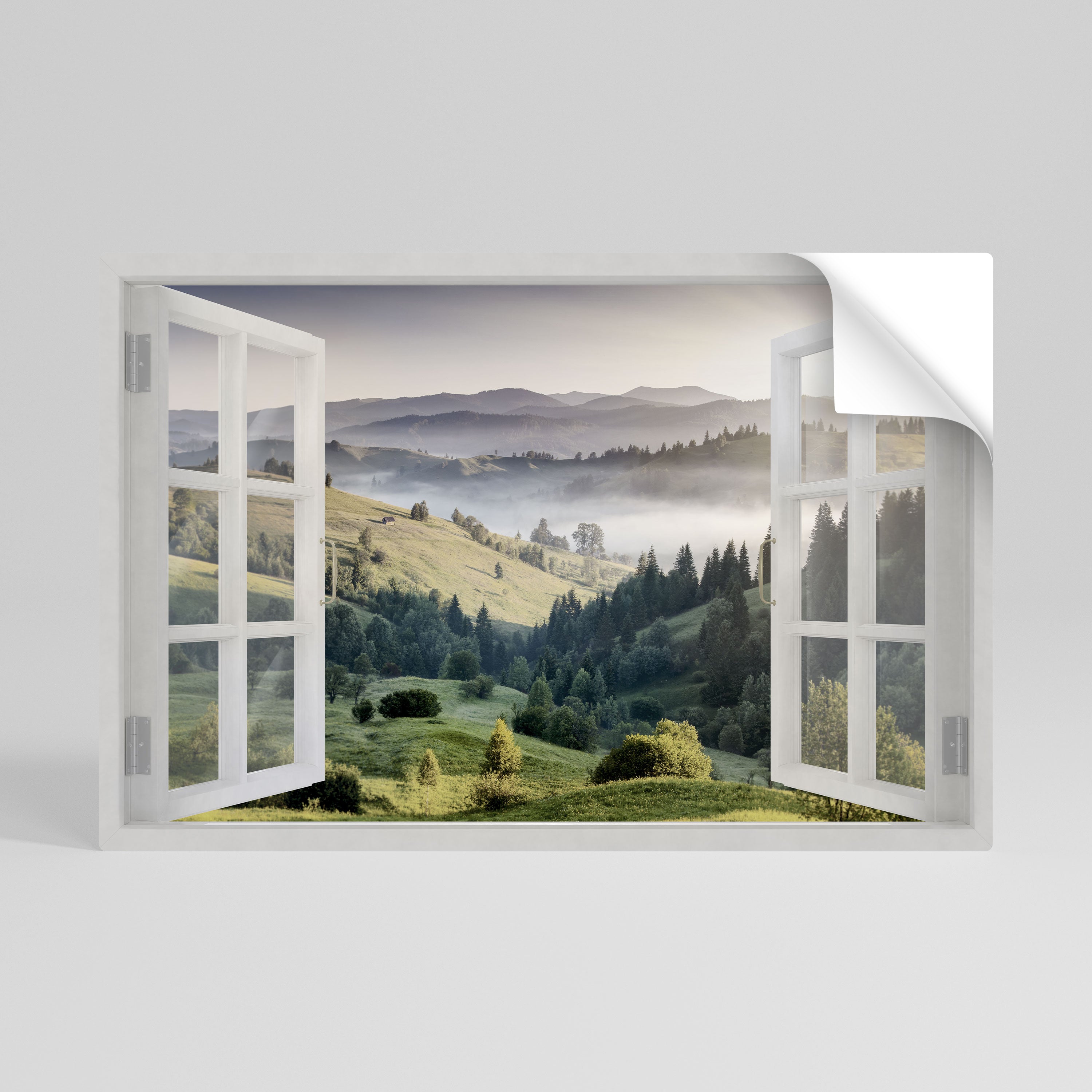 OPEN AIR ESCAPE Peel and Stick Horizontal Poster