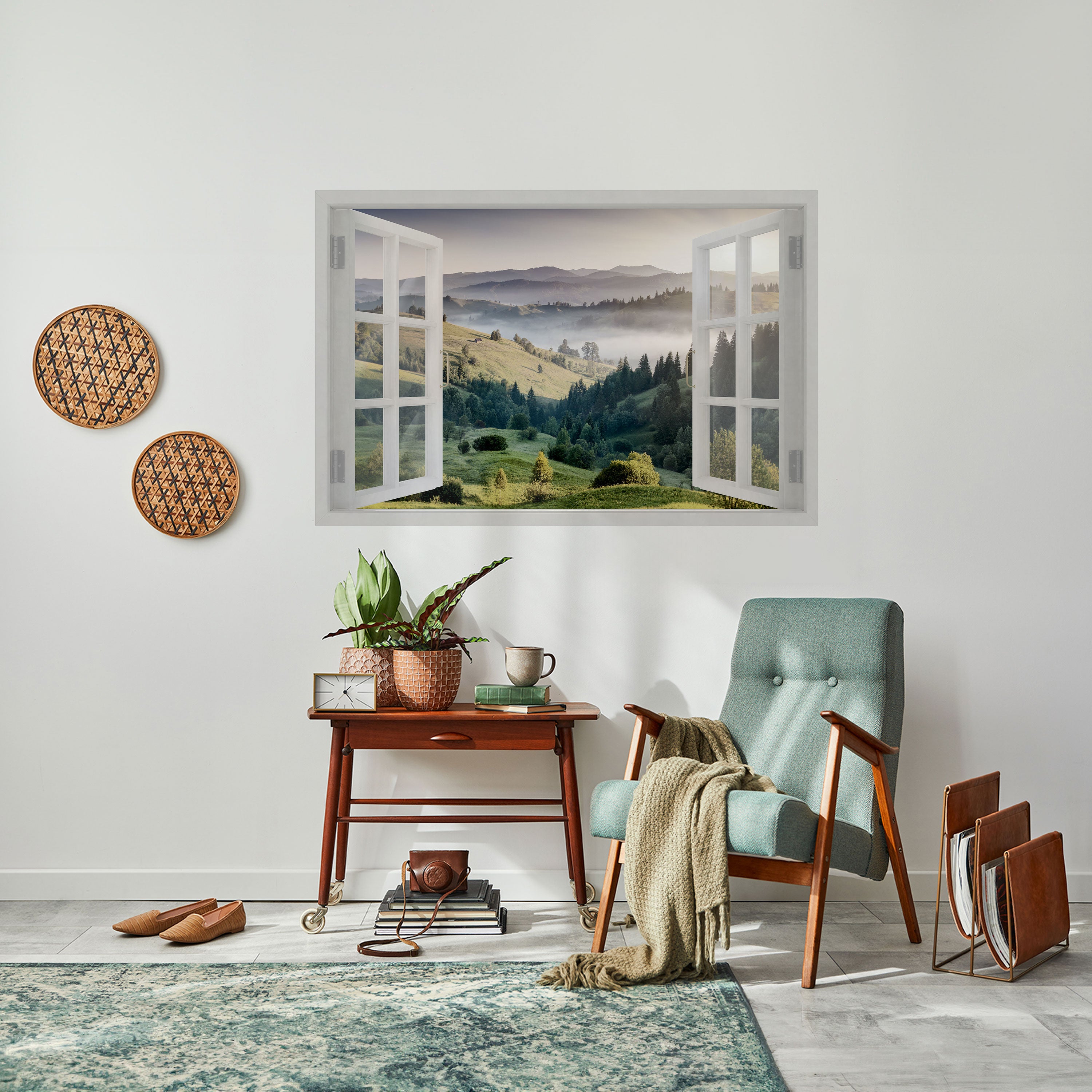 Póster horizontal autoadhesivo ESCAPE AL AIRE LIBRE