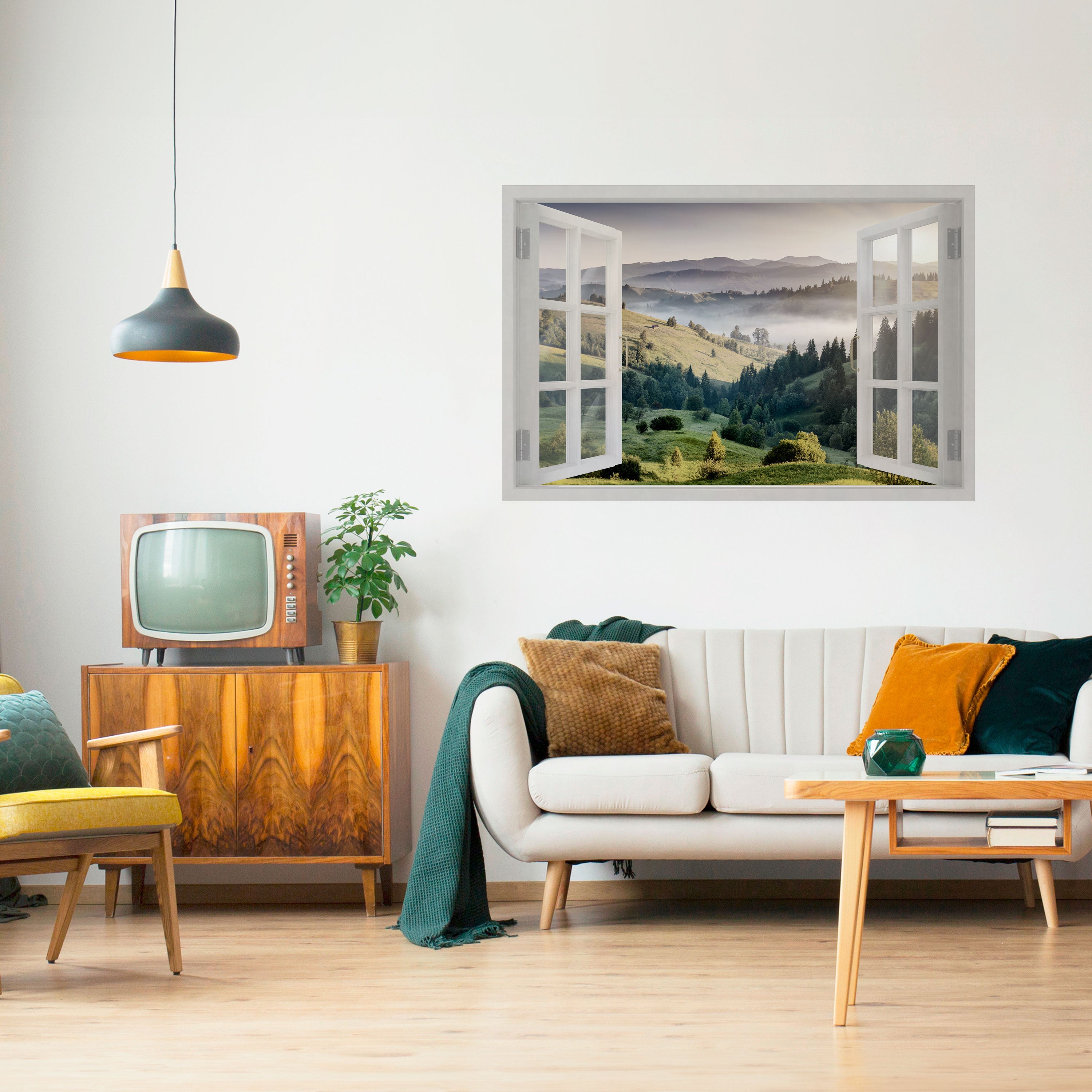 Póster horizontal autoadhesivo ESCAPE AL AIRE LIBRE