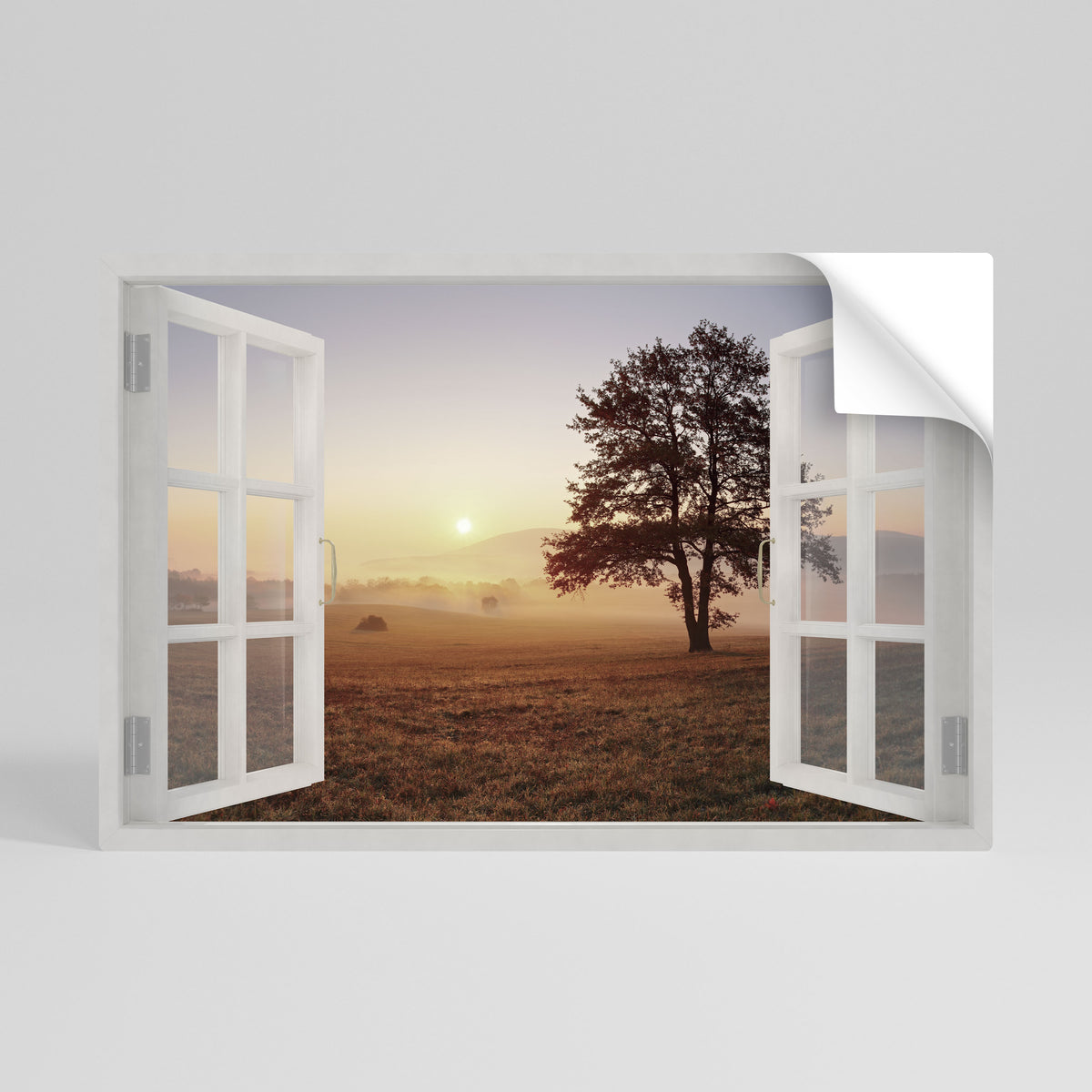 OPENING TO DAWN Póster adhesivo horizontal