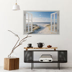 WINDOW TO WANDER Peel and Stick Horizontal Poster