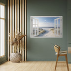 WINDOW TO WANDER Peel and Stick Horizontal Poster