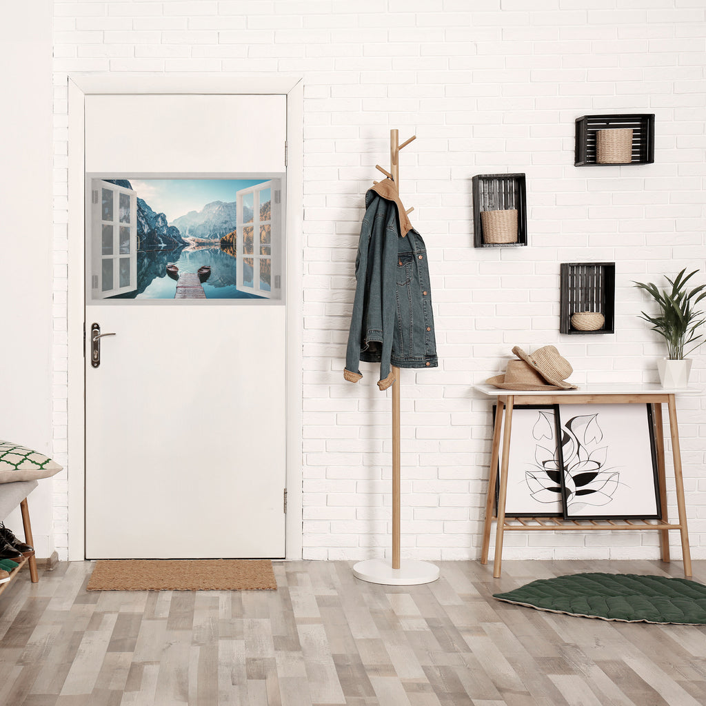 ECHA UN VISTAZO AL PARAÍSO Póster horizontal autoadhesivo