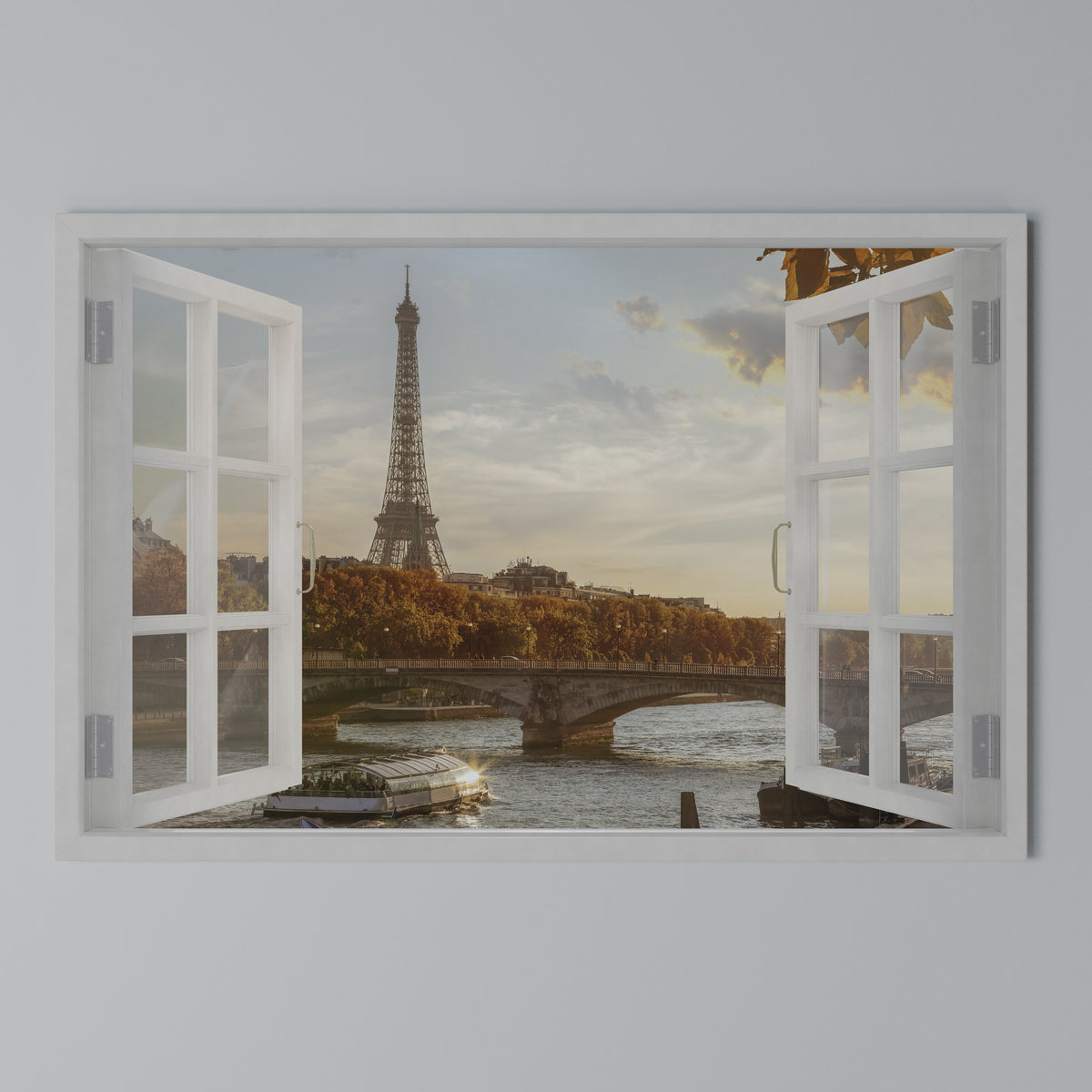 EIFFEL WINDOW WHISPERS Cuadro en lienzo horizontal