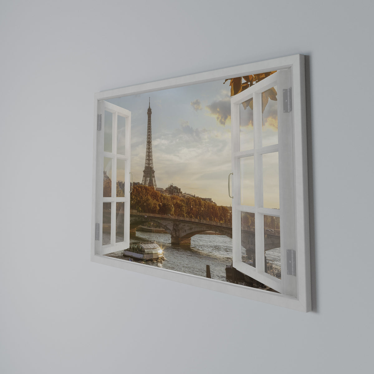 EIFFEL WINDOW WHISPERS Cuadro en lienzo horizontal