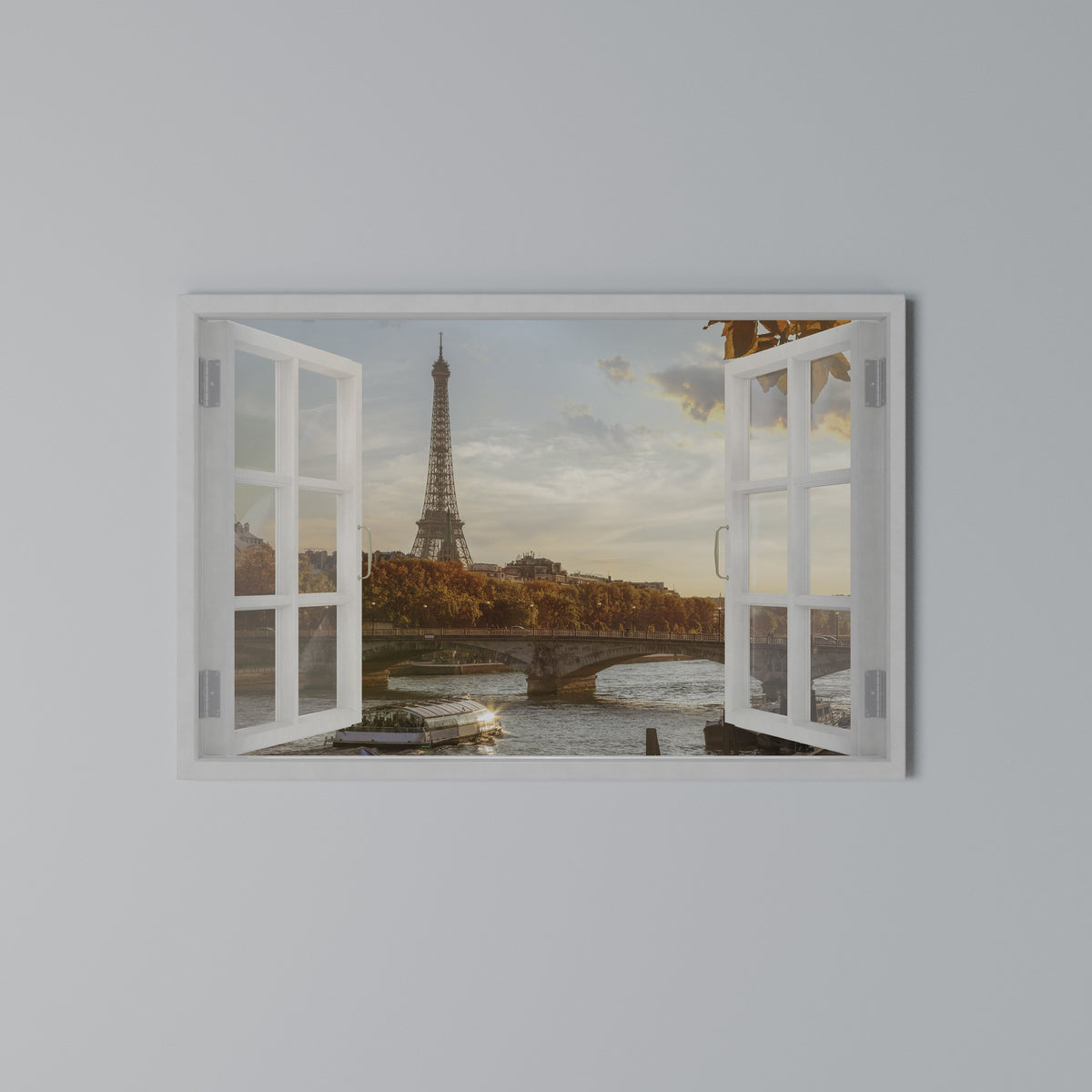 EIFFEL WINDOW WHISPERS Cuadro en lienzo horizontal