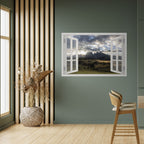 MOUNTAIN VIEWPORT Póster Horizontal Adhesivo