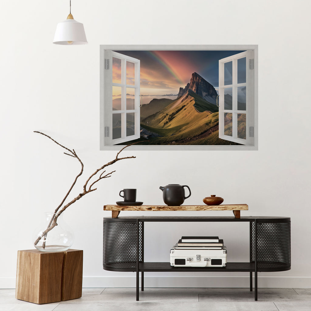 Póster horizontal autoadhesivo ESCAPE ARCOÍRIS