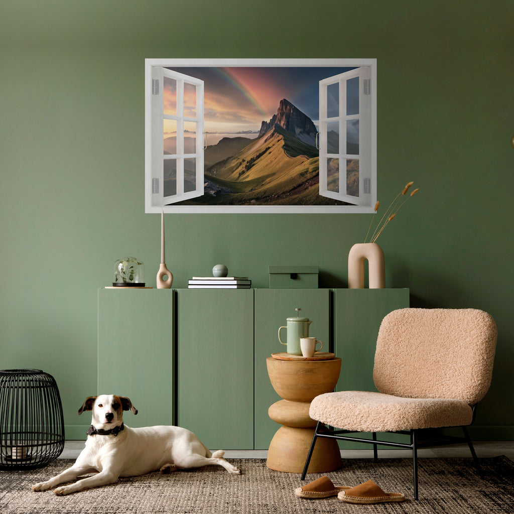 Póster horizontal autoadhesivo ESCAPE ARCOÍRIS