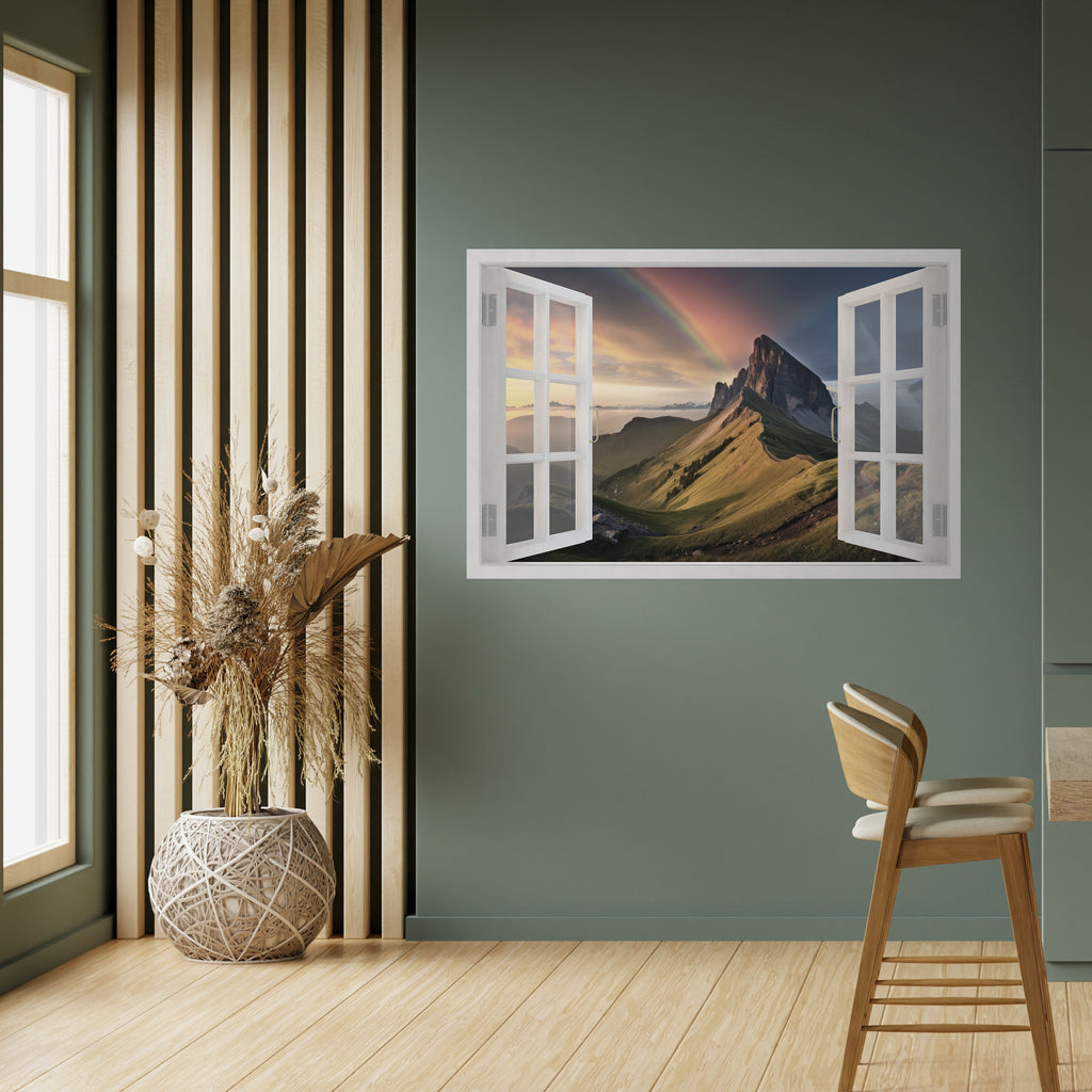 Póster horizontal autoadhesivo ESCAPE ARCOÍRIS