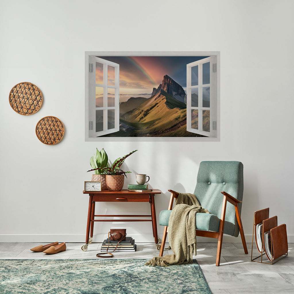 Póster horizontal autoadhesivo ESCAPE ARCOÍRIS