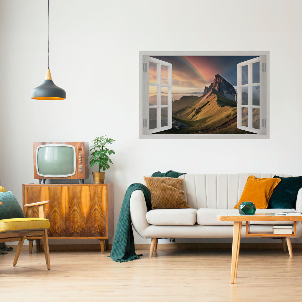 Póster horizontal autoadhesivo ESCAPE ARCOÍRIS