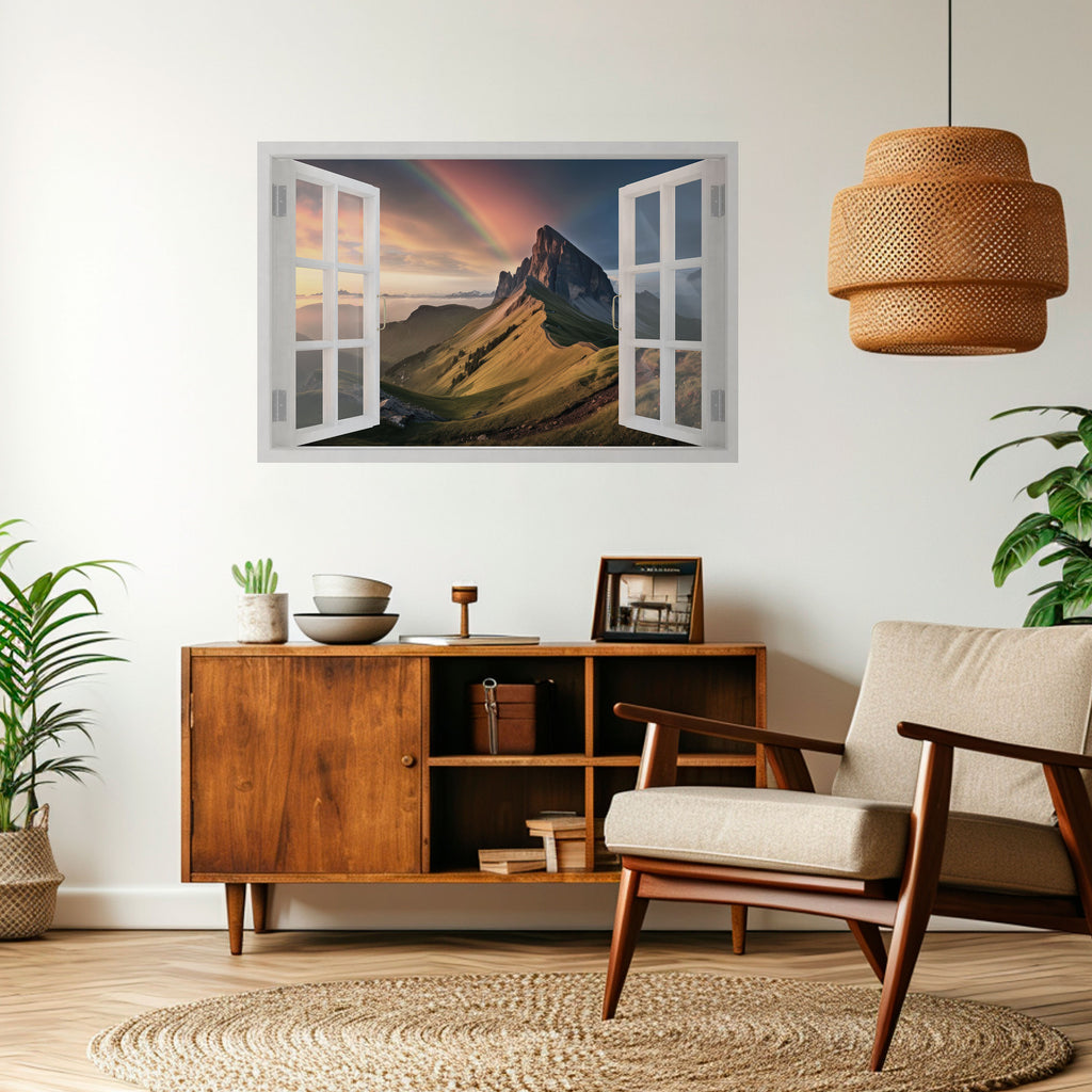 Póster horizontal autoadhesivo ESCAPE ARCOÍRIS