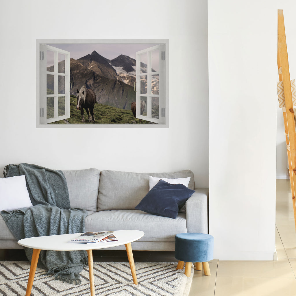 Póster horizontal autoadhesivo con marco natural inspirado en la naturaleza