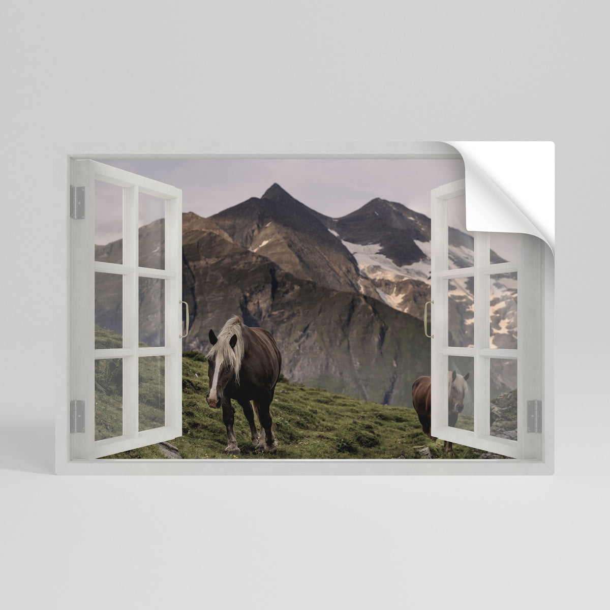 NATURAL FRAME INSPIRATION Póster adhesivo horizontal