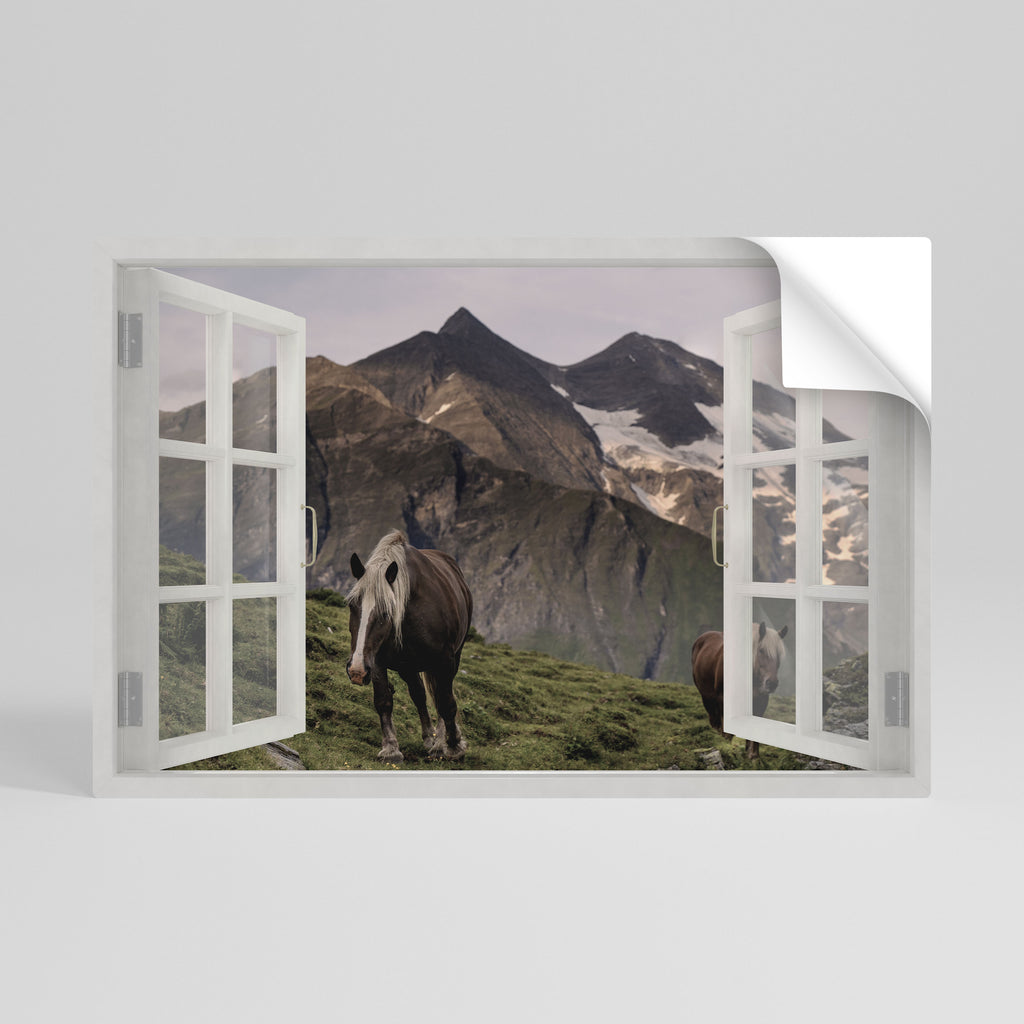 Póster horizontal autoadhesivo con marco natural inspirado en la naturaleza