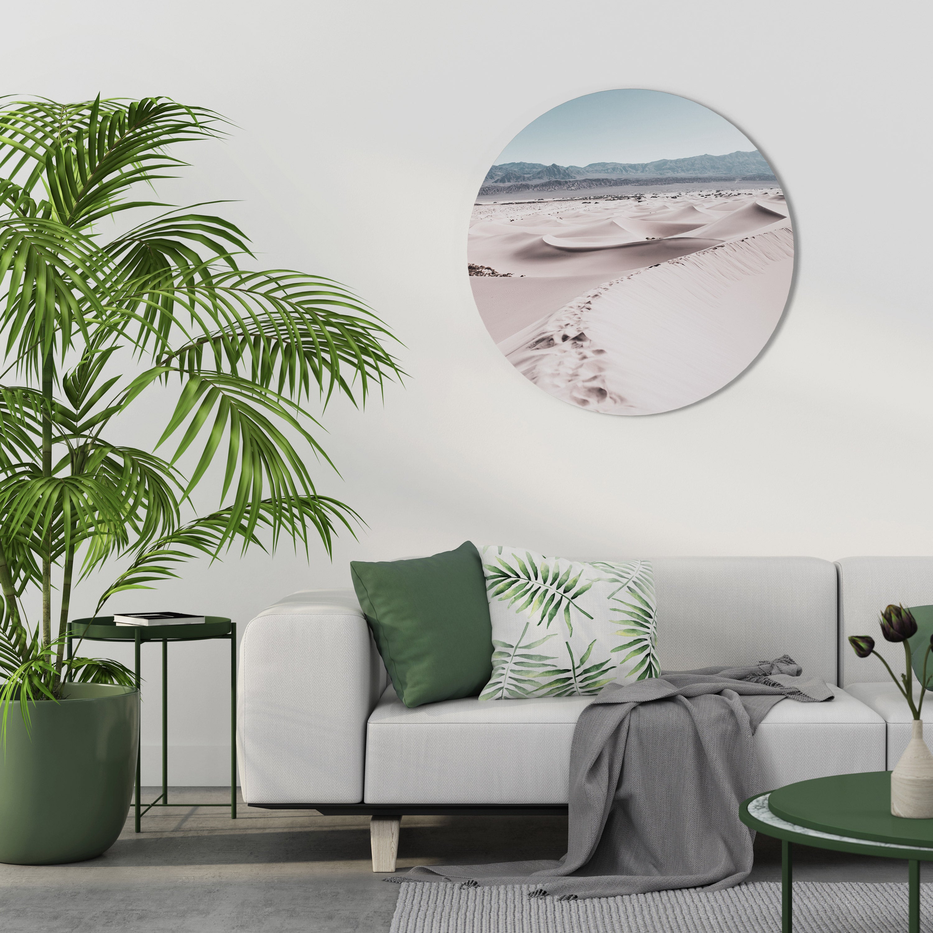 STEPS AWAY Round Wall Art