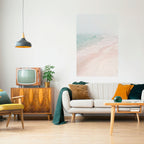 MISTY SHORELINE BLISS Peel and Stick Vertical Poster