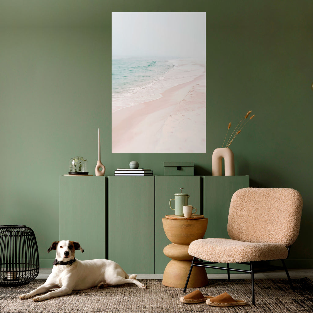 MISTY SHORELINE BLISS Peel and Stick Vertical Poster