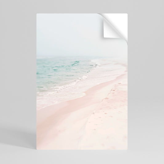 MISTY SHORELINE BLISS Póster adhesivo vertical