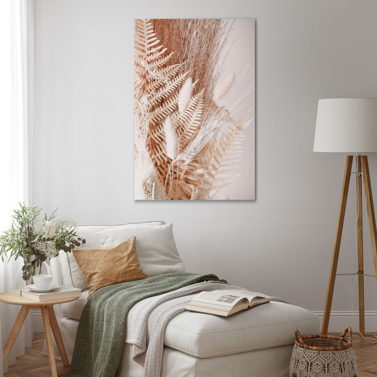 GENTLE GRASSLANDS INVITE Cuadro en lienzo vertical