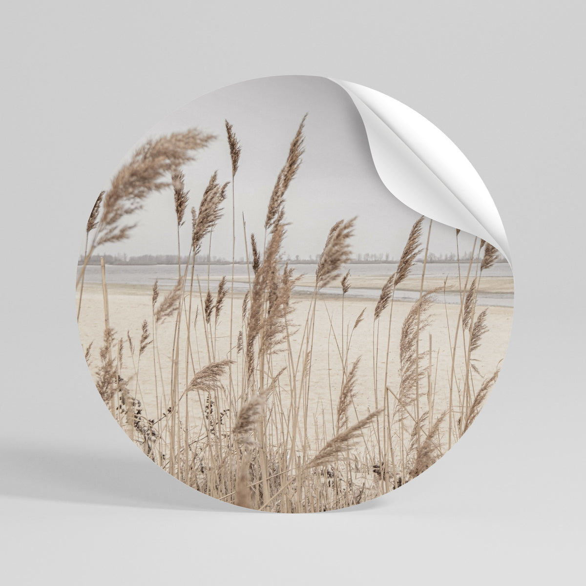 BREEZY STRAW HARMONY Vinilo adhesivo redondo