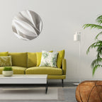 WHISPERS OF WHITE Decoración de Pared Redonda