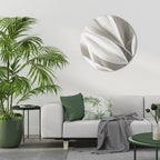 WHISPERS OF WHITE Decoración de Pared Redonda