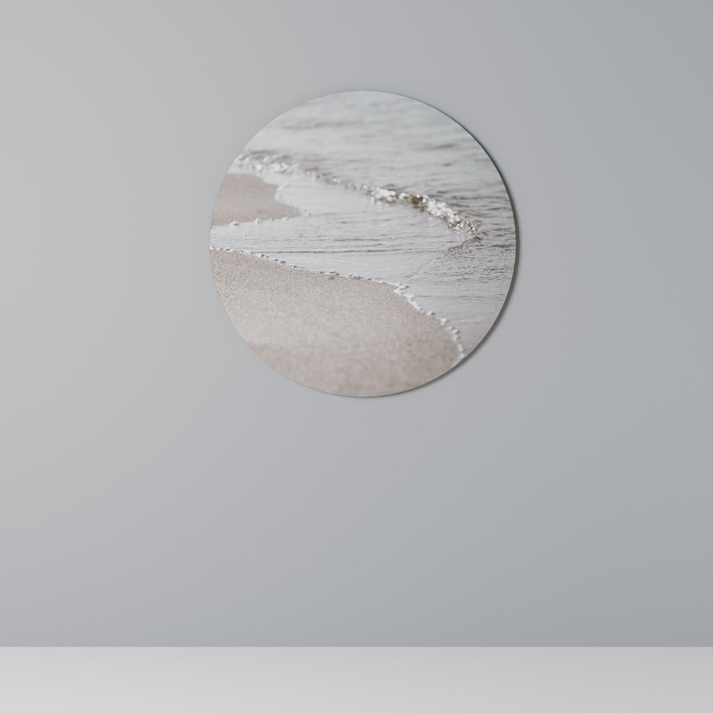 SILKEN SHORELINE DANCE Round Wall Art