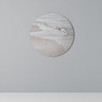 SILKEN SHORELINE DANCE Round Wall Art