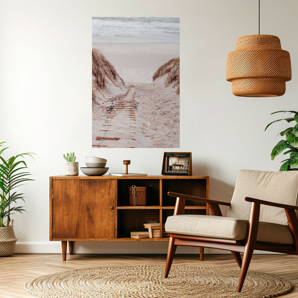 HIDDEN COASTLINE TREK Peel and Stick Vertical Poster