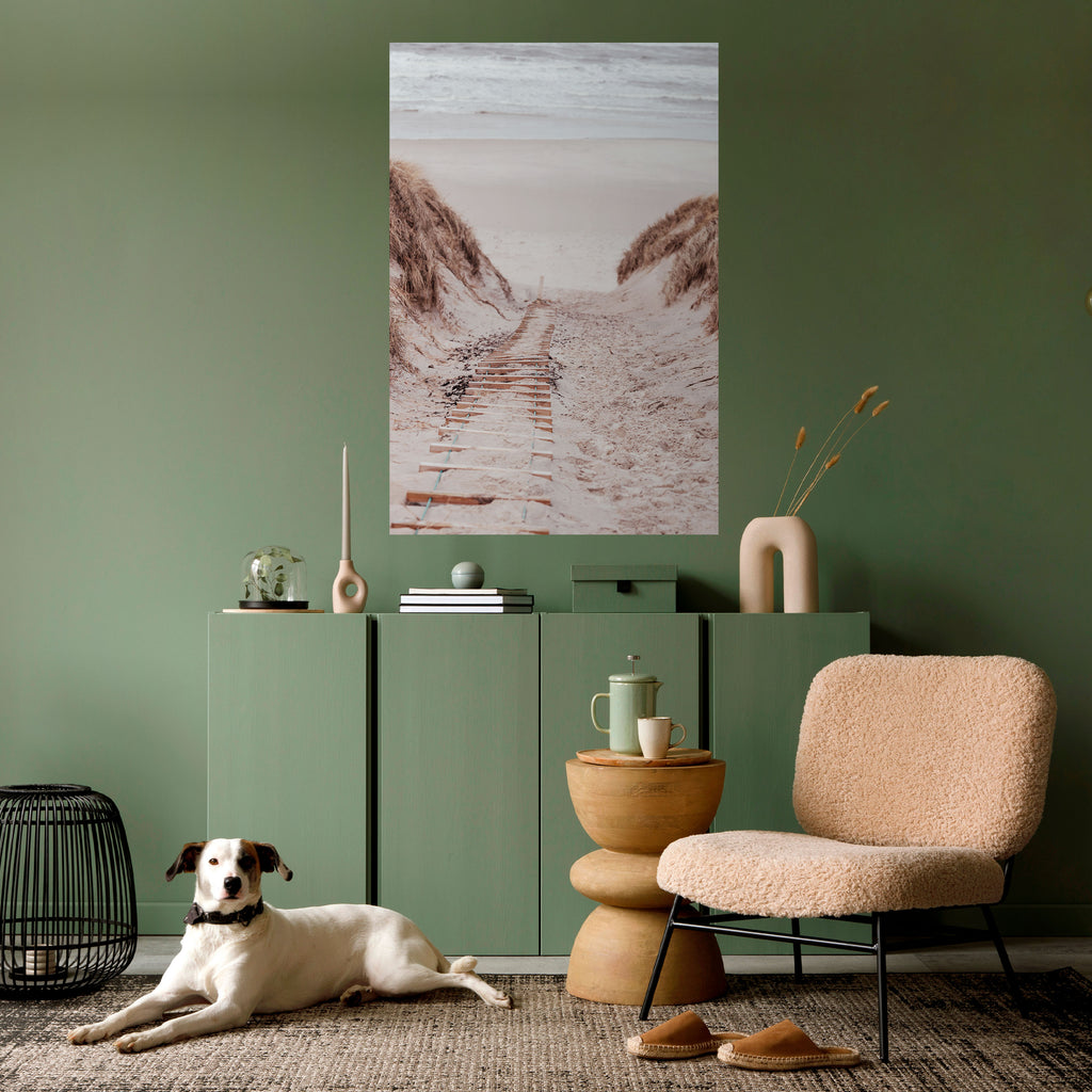 HIDDEN COASTLINE TREK Peel and Stick Vertical Poster