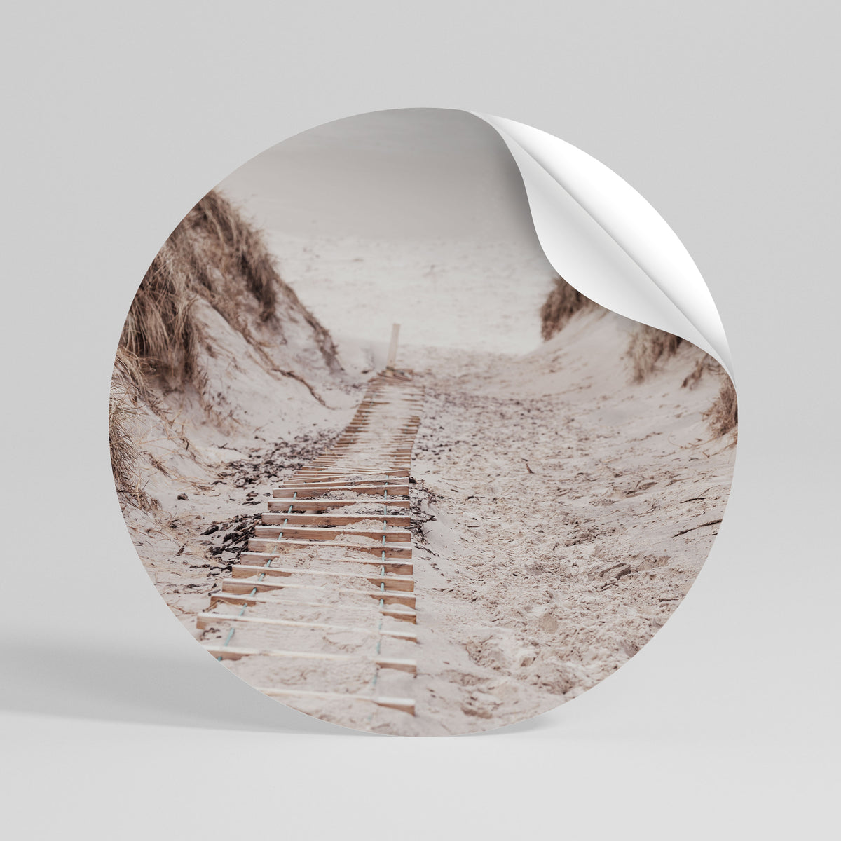 HIDDEN COASTLINE TREK Vinilo adhesivo redondo
