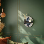 MEMORY OF MATTERHORN Oval Art Shelf In Black Finish