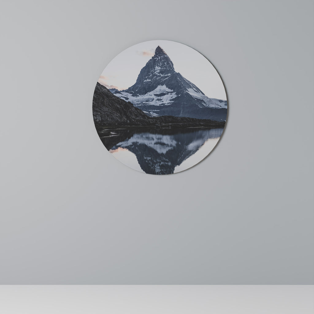 MEMORY OF MATTERHORN Round Wall Art