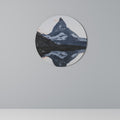 MEMORY OF MATTERHORN Decoración de Pared Redonda