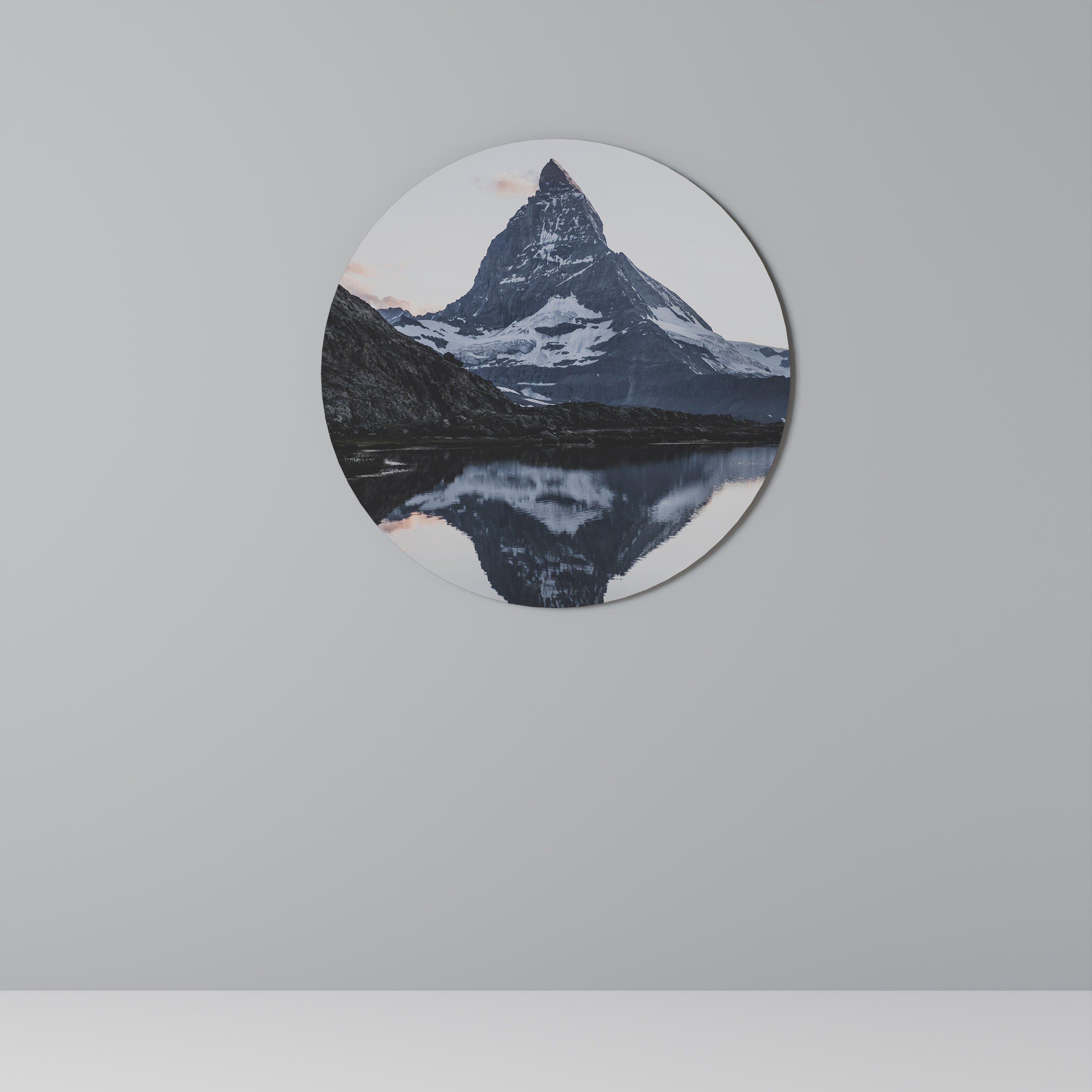 MEMORY OF MATTERHORN Round Wall Art