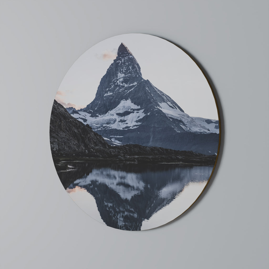 MEMORY OF MATTERHORN Round Wall Art