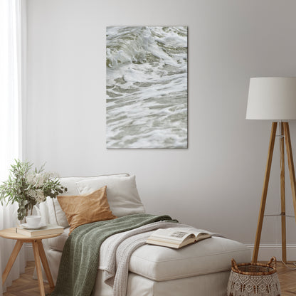FOAMING ELEGANCE Vertical Canvas Print