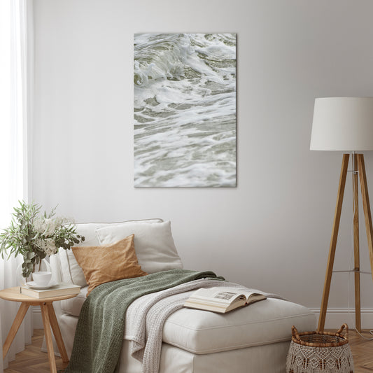FOAMING ELEGANCE Cuadro en lienzo vertical