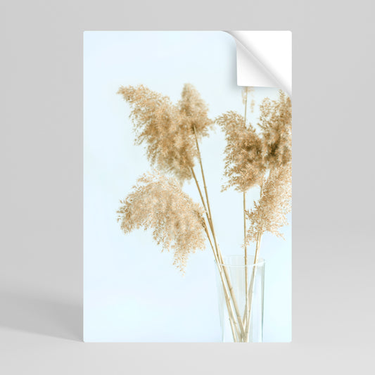 ELEGANT GRASSY SERENITY Póster adhesivo vertical