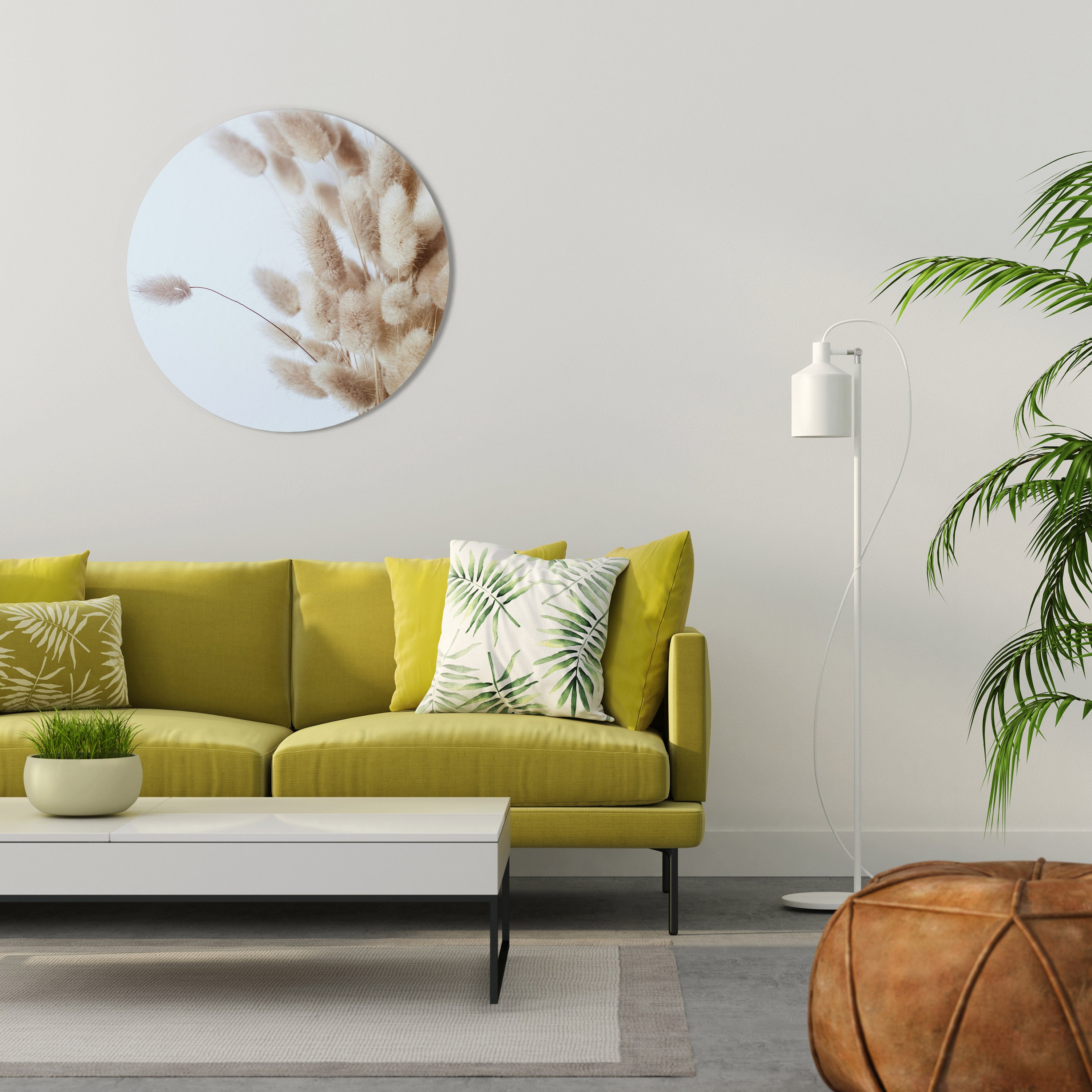 FLOUFFY DREAMSCAPE VIBRANCE Round Wall Art